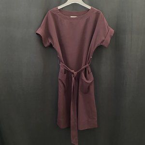 Aritzia Babaton Purple Tie Waist Shift Dress - XXS